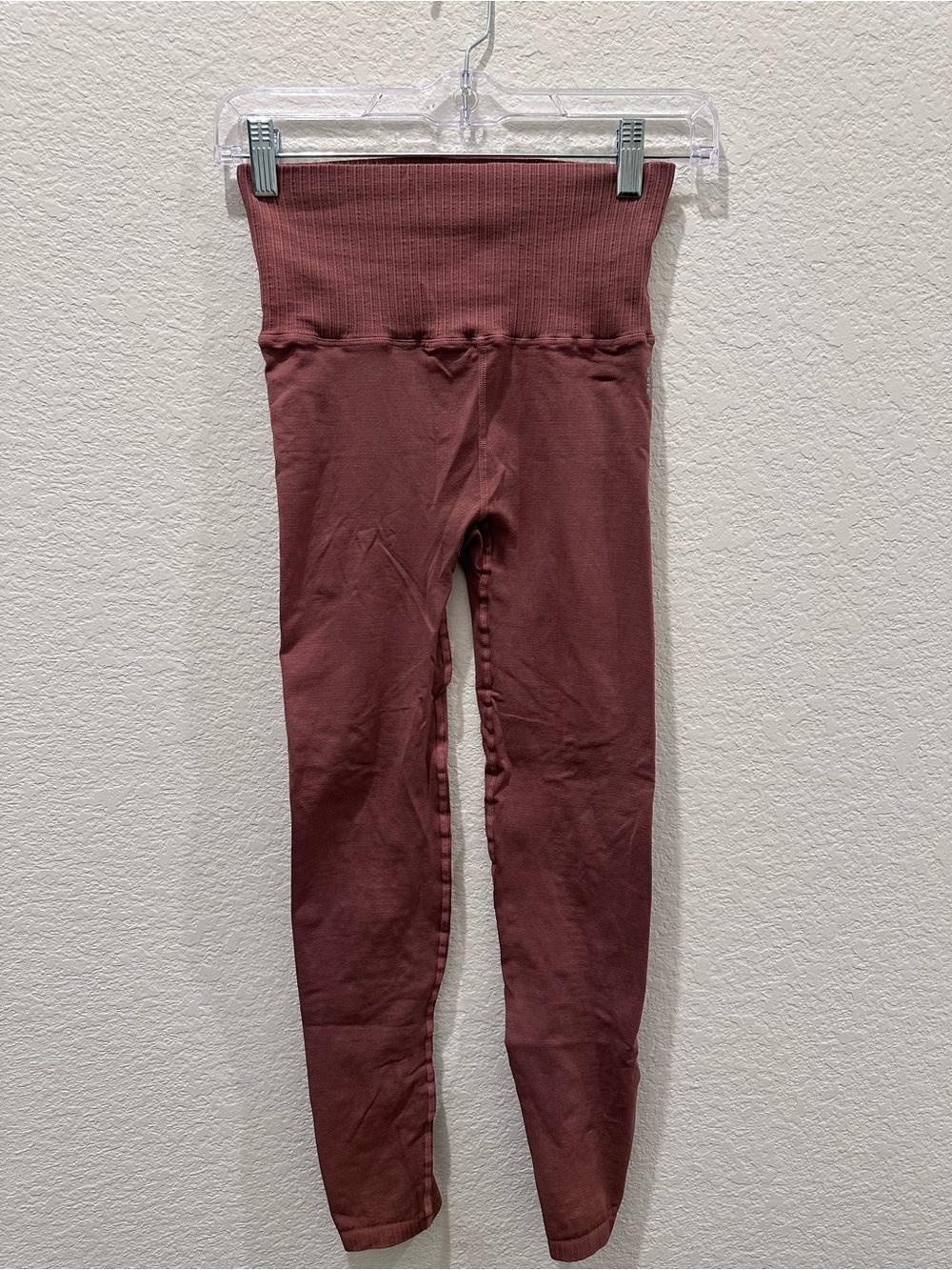 FP Movement by Free People Kids Ribbed High-Rise Leggings - Mauve Rose